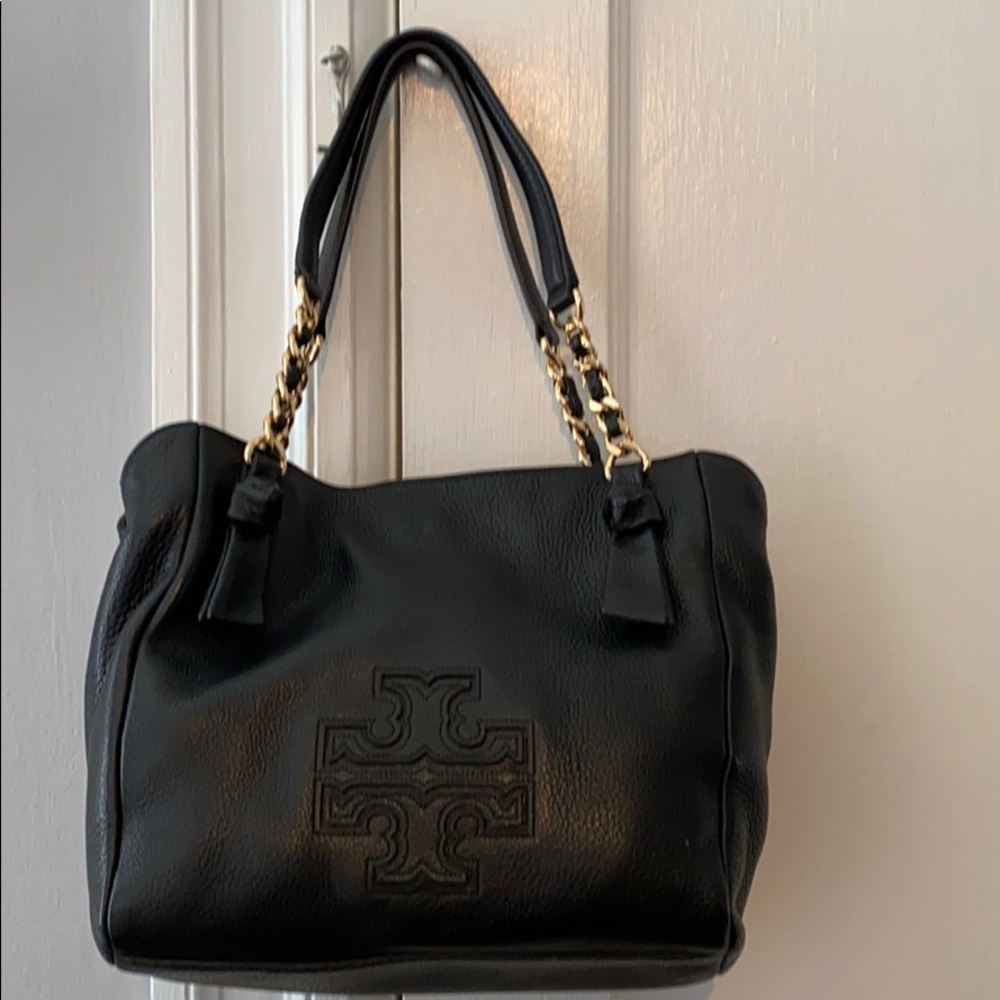 Tory Burch Harper Small Satchel Leather Handbag